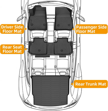 Floor Mats for Toyota Prius 2016-2022(NOT for Prius c & Prius v) - Colors C