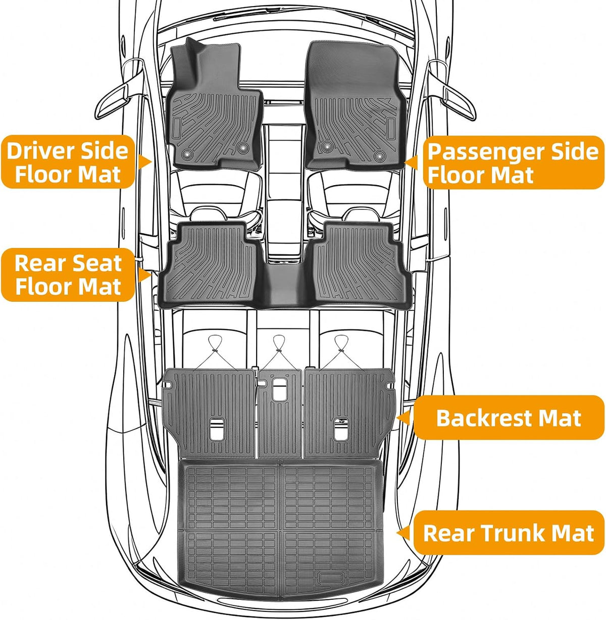 Floor Mats for Toyota Prius 2016-2022(NOT for Prius c & Prius v) - Colors C