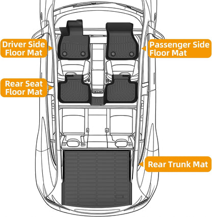 Floor Mats for Toyota Prius 2016-2022(NOT for Prius c & Prius v) - Colors C