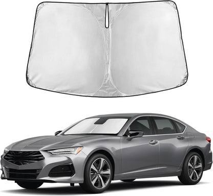 Windshield Sun Shade, Foldable Car Window Shades, 280T Visor Shade - Colors E