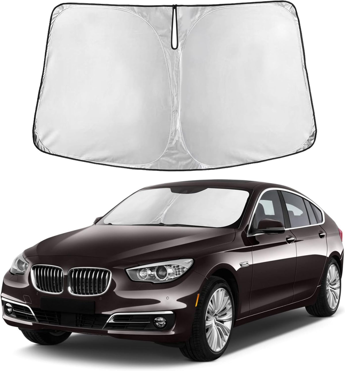 Windshield Sun Shade, Foldable Car Window Shades, 280T Visor Shade - Colors E
