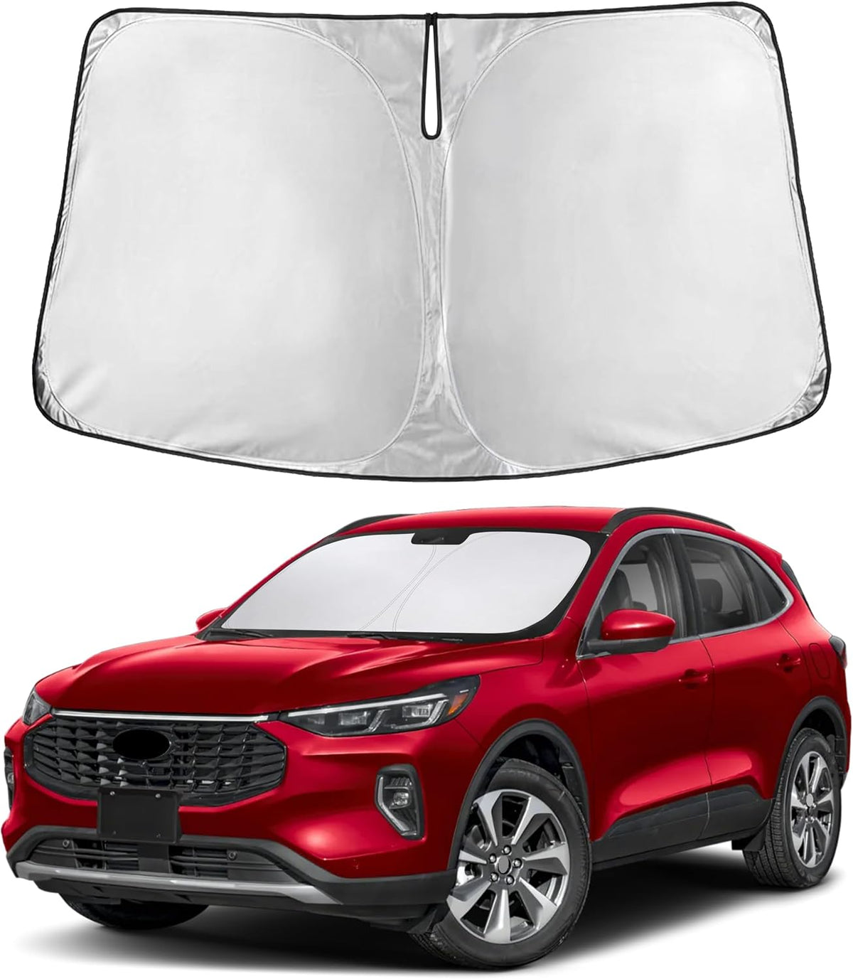 Windshield Sun Shade, Foldable Car Window Shades, 280T Visor Shade - Colors E