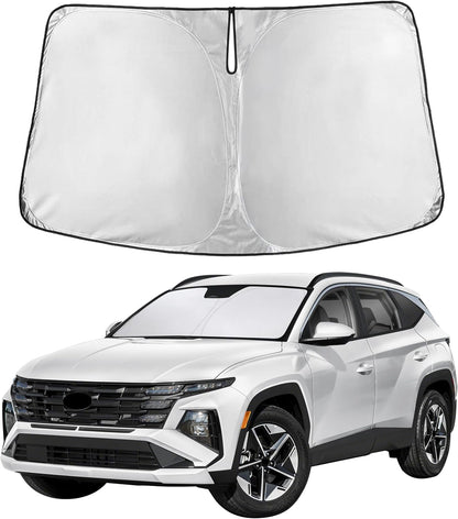 Windshield Sun Shade, Foldable Car Window Shades, 280T Visor Shade - Colors E