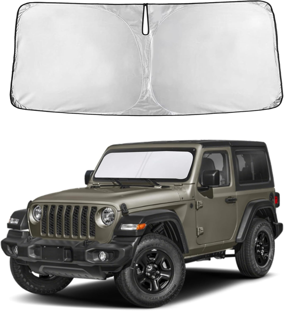 Windshield Sun Shade, Foldable Car Window Shades, 280T Visor Shade - Colors E