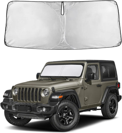 Windshield Sun Shade, Foldable Car Window Shades, 280T Visor Shade - Colors E