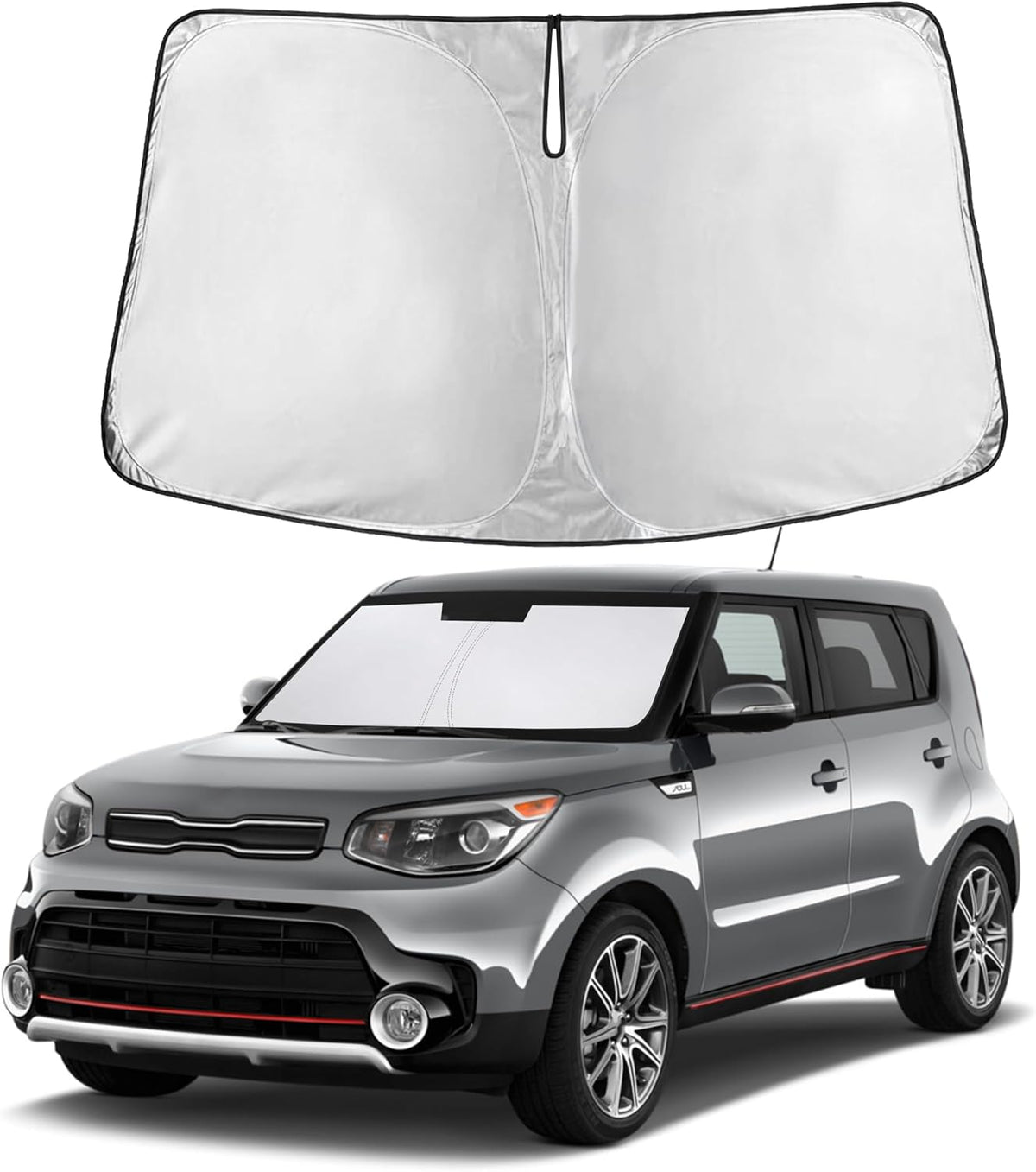 Windshield Sun Shade, Foldable Car Window Shades, 280T Visor Shade - Colors E