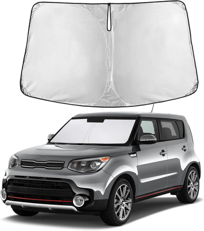 Windshield Sun Shade, Foldable Car Window Shades, 280T Visor Shade - Colors E