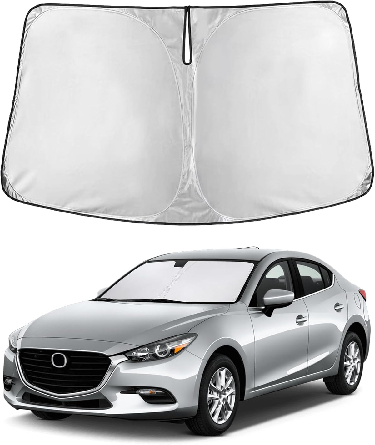 Windshield Sun Shade, Foldable Car Window Shades, 280T Visor Shade - Colors E