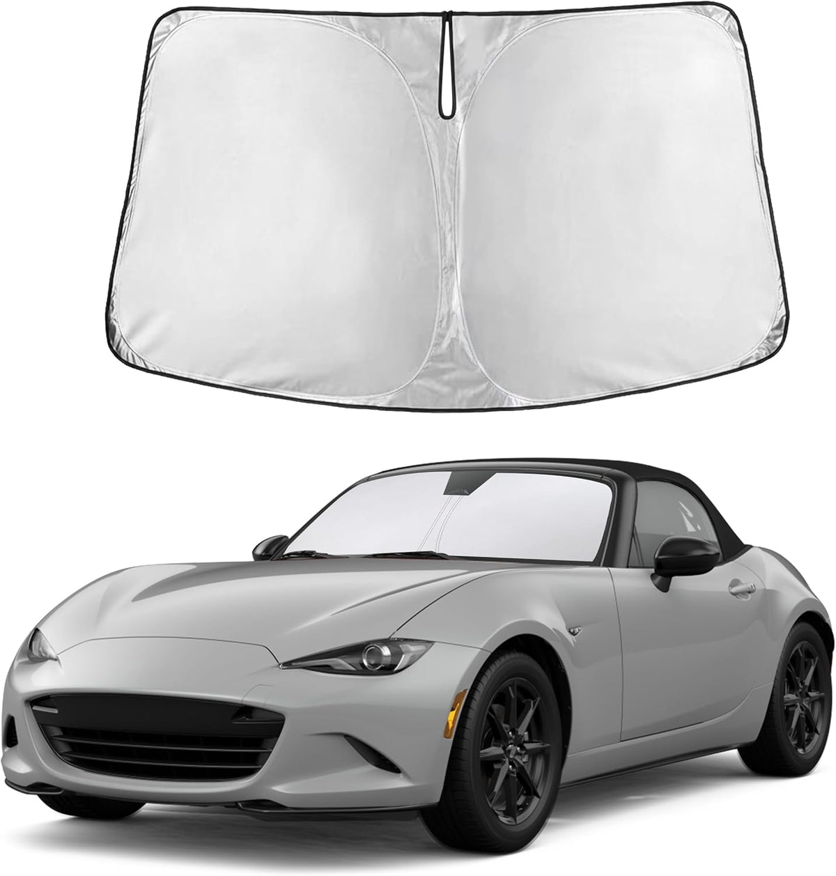 Windshield Sun Shade, Foldable Car Window Shades, 280T Visor Shade - Colors E