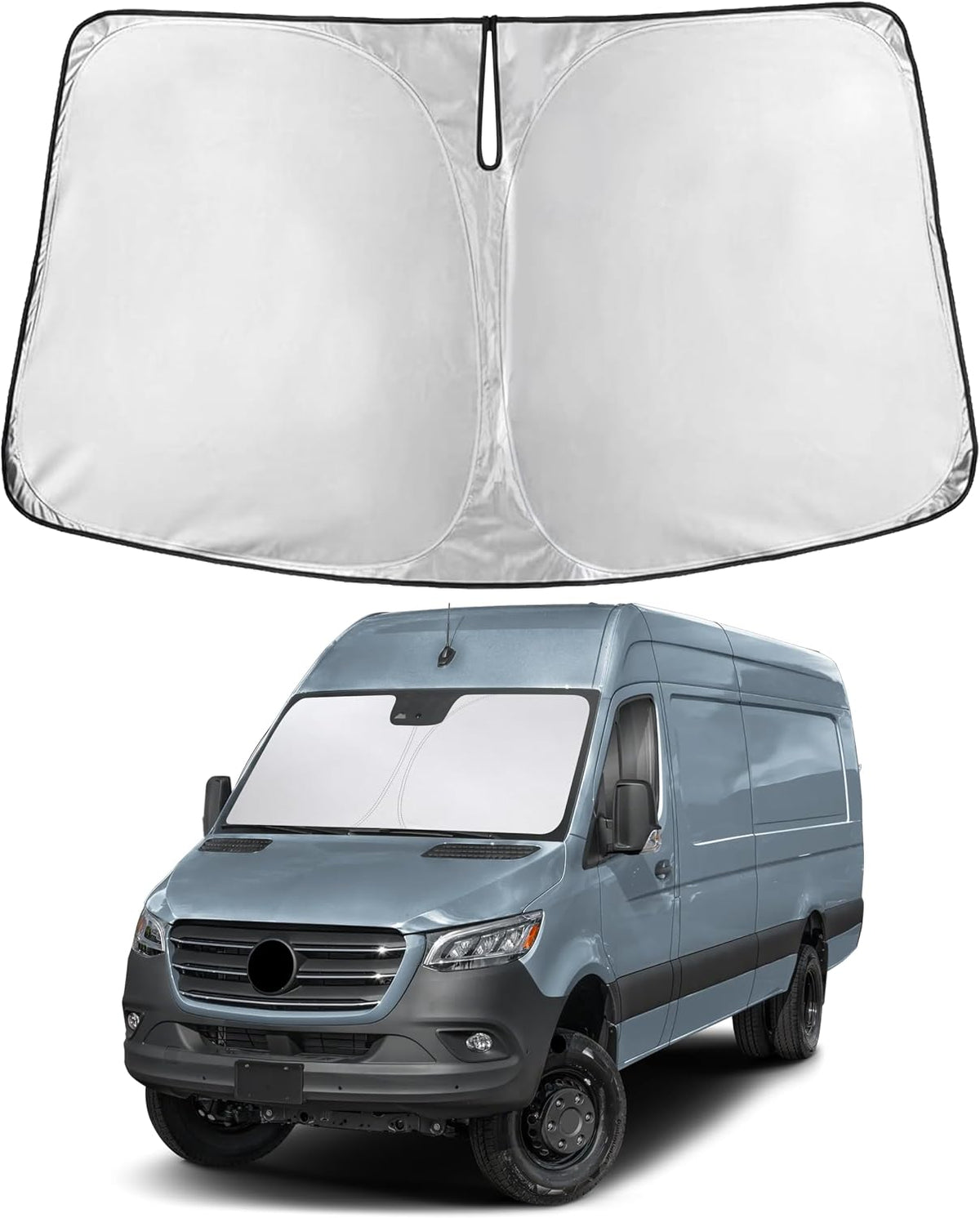 Windshield Sun Shade, Foldable Car Window Shades, 280T Visor Shade - Colors E