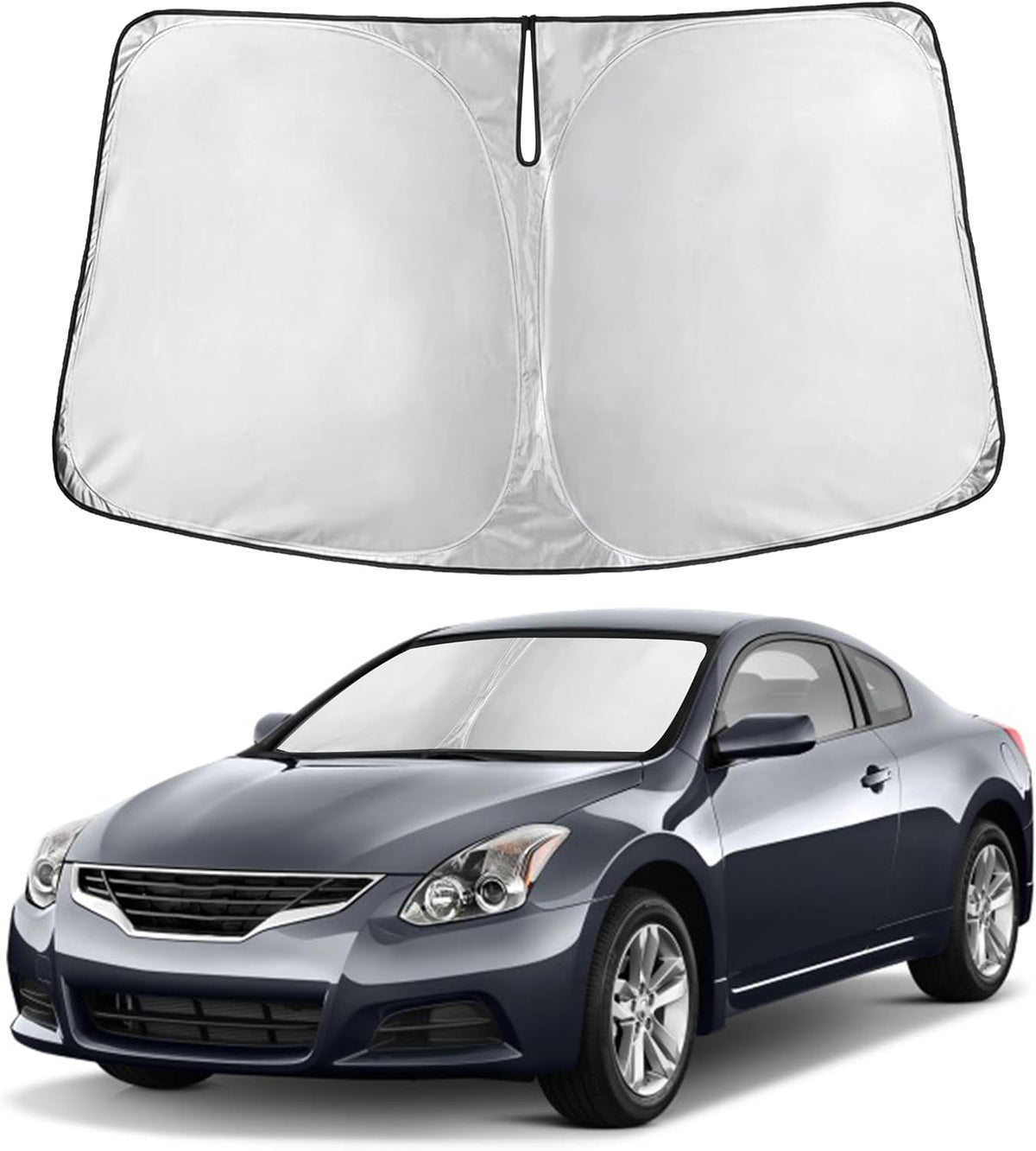 Windshield Sun Shade, Foldable Car Window Shades, 280T Visor Shade - Colors E