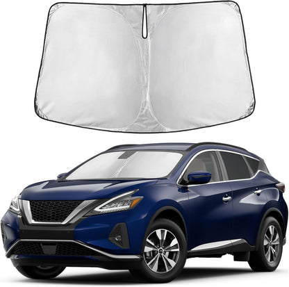 Windshield Sun Shade, Foldable Car Window Shades, 280T Visor Shade - Colors E