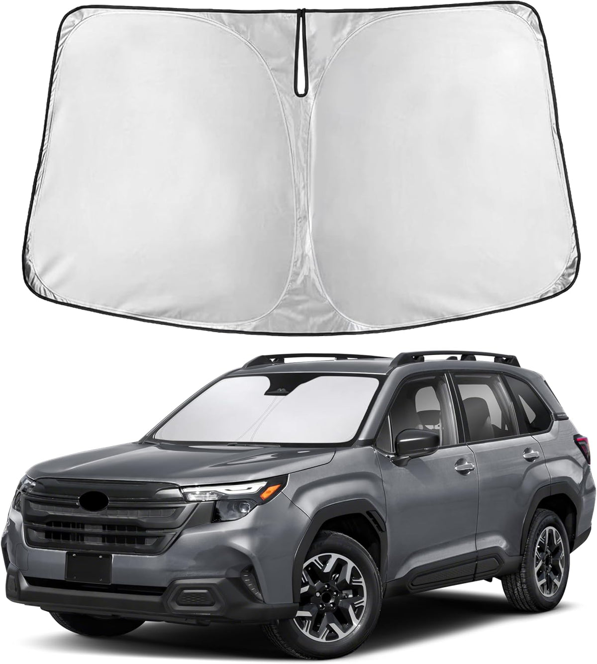Windshield Sun Shade, Foldable Car Window Shades, 280T Visor Shade - Colors E