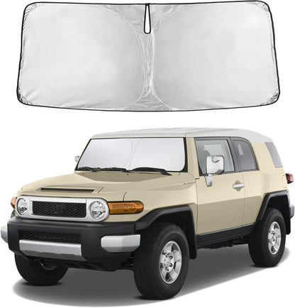 Windshield Sun Shade, Foldable Car Window Shades, 280T Visor Shade - Colors E