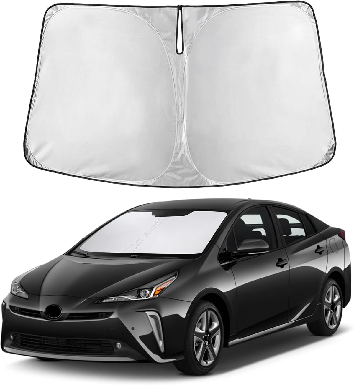 Windshield Sun Shade, Foldable Car Window Shades, 280T Visor Shade - Colors E