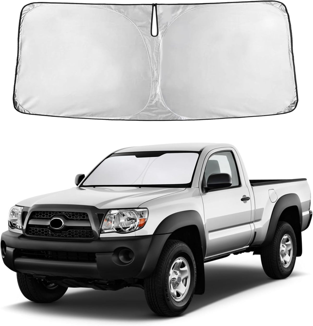Windshield Sun Shade, Foldable Car Window Shades, 280T Visor Shade - Colors E