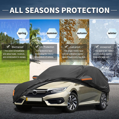 210D-PU Car Cover for Honda Civic Sedan Coupe - Colors B