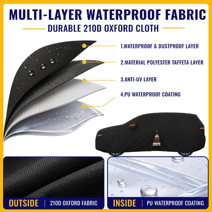 210D-PU Car Cover for Honda Civic Sedan Coupe - Colors B
