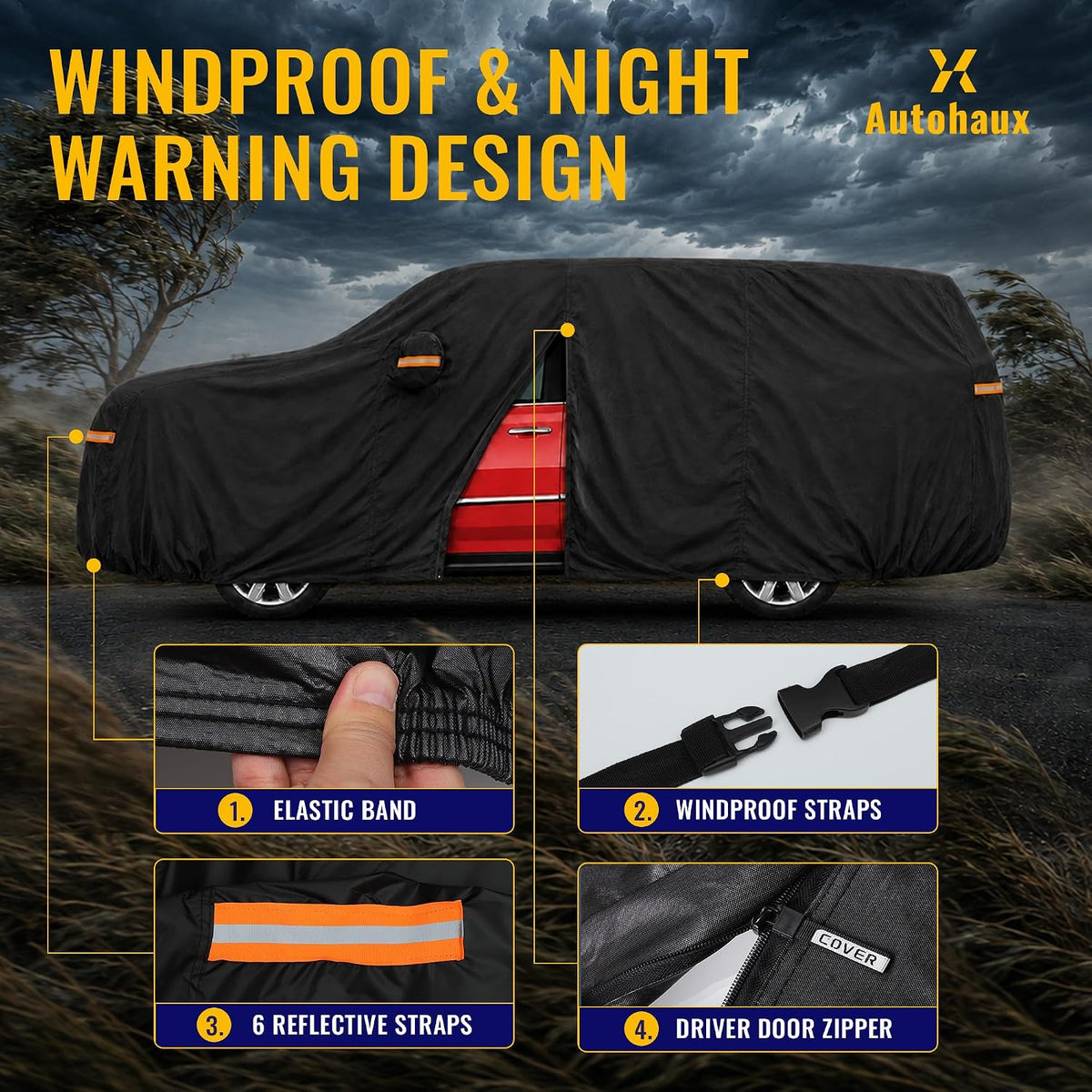 210D-PU Car Cover for Honda Civic Sedan Coupe - Colors B