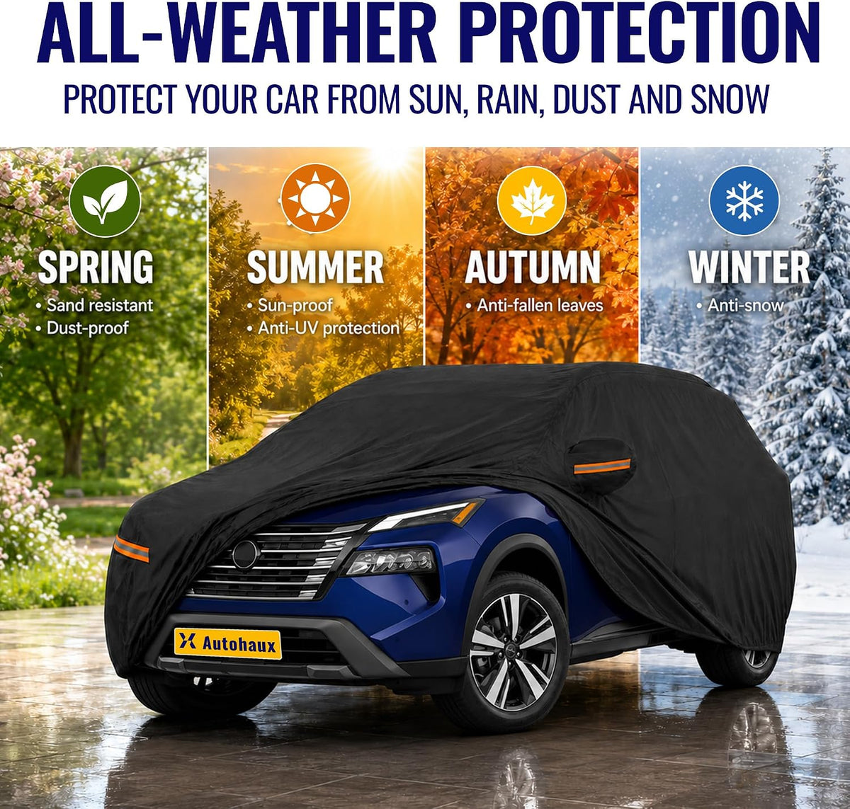 210D-PU Car Cover for Honda Civic Sedan Coupe - Colors B