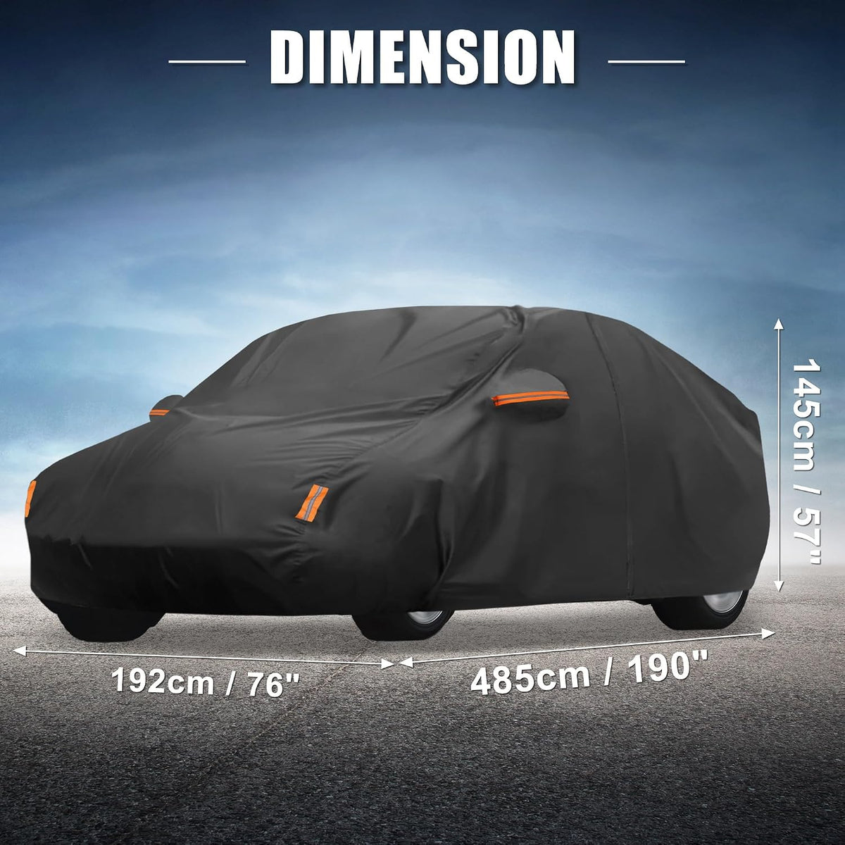 210D-PU Car Cover for Honda Civic Sedan Coupe - Colors B