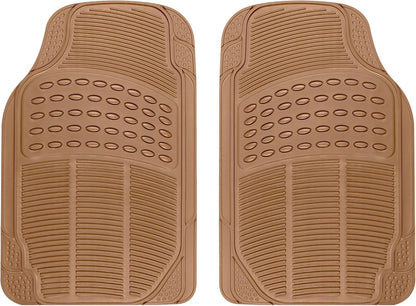 BDK ProLiner Car Floor Mats for Cars Trucks SUV, 3-Piece All-Weather Heavy Duty Rubber Liners with Universal Trimmable Fit, Durable Waterproof Vehicle Auto Floor Mats with Capture Ridges Black