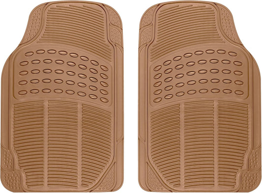 BDK ProLiner Car Floor Mats for Cars Trucks SUV, 3-Piece All-Weather Heavy Duty Rubber Liners with Universal Trimmable Fit, Durable Waterproof Vehicle Auto Floor Mats with Capture Ridges Black