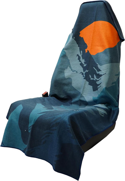 Athletic Running Towel, Full-Sized, Car Seat Cover - Performance Microfiber (Garden of Races Past) - Colors B