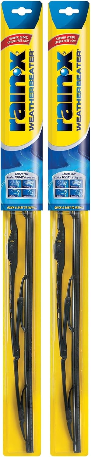 Rain-X 820148 WeatherBeater Wiper Blades, 24" and 18" Windshield Wipers, Automotive Replacement Windshield Wiper Blades That Meet Or Exceed OEM Quality And Durability Standards, (Set of 2)