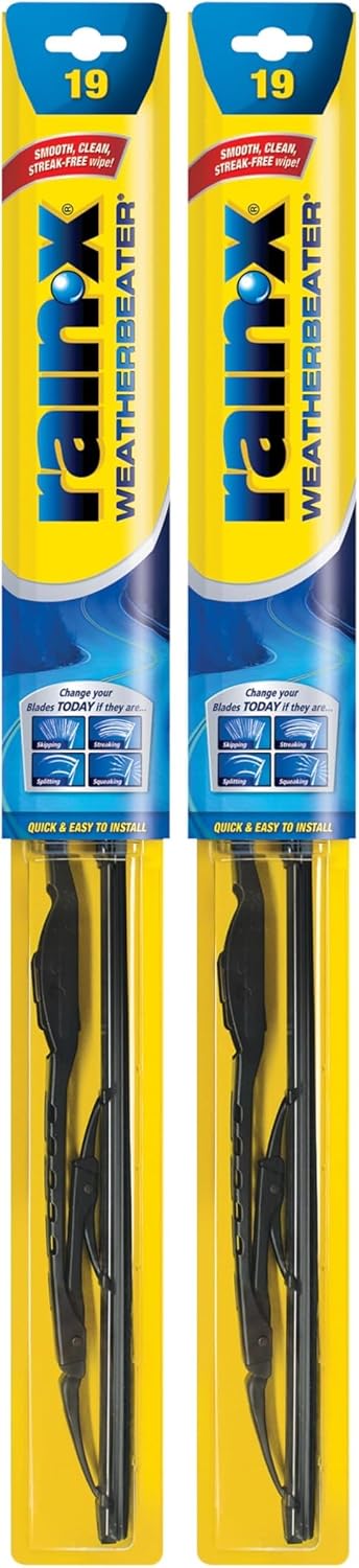 Rain-X 820148 WeatherBeater Wiper Blades, 24" and 18" Windshield Wipers, Automotive Replacement Windshield Wiper Blades That Meet Or Exceed OEM Quality And Durability Standards, (Set of 2)