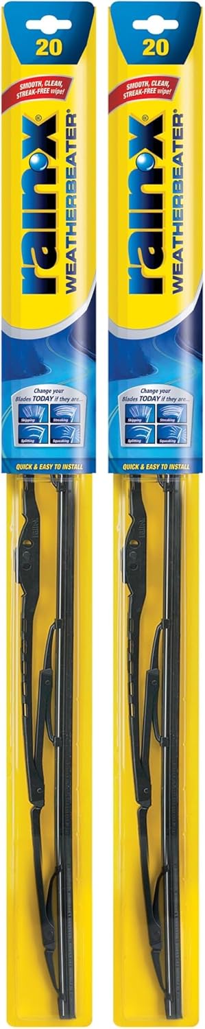 Rain-X 820148 WeatherBeater Wiper Blades, 24" and 18" Windshield Wipers, Automotive Replacement Windshield Wiper Blades That Meet Or Exceed OEM Quality And Durability Standards, (Set of 2)
