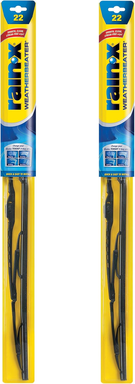 Rain-X 820148 WeatherBeater Wiper Blades, 24" and 18" Windshield Wipers, Automotive Replacement Windshield Wiper Blades That Meet Or Exceed OEM Quality And Durability Standards, (Set of 2)