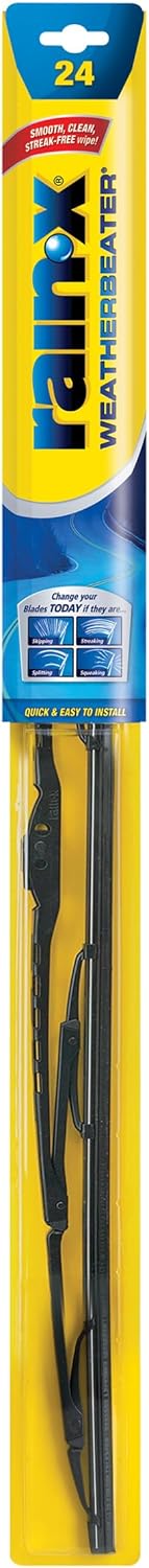 Rain-X 820148 WeatherBeater Wiper Blades, 24" and 18" Windshield Wipers, Automotive Replacement Windshield Wiper Blades That Meet Or Exceed OEM Quality And Durability Standards, (Set of 2)