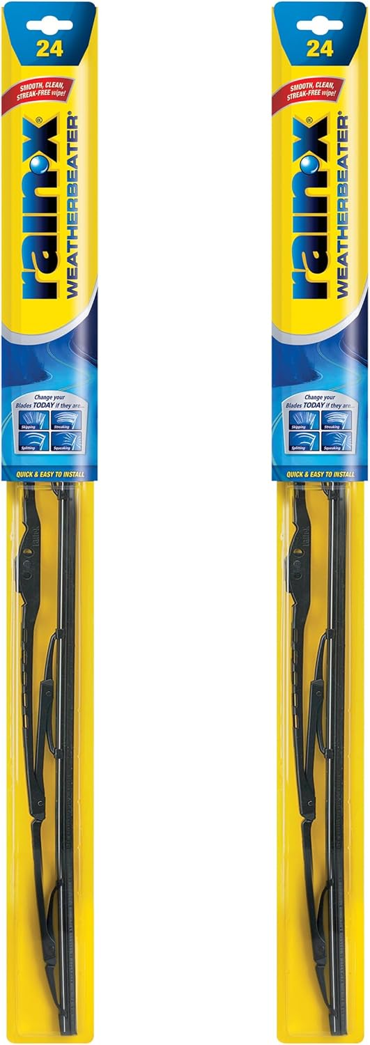 Rain-X 820148 WeatherBeater Wiper Blades, 24" and 18" Windshield Wipers, Automotive Replacement Windshield Wiper Blades That Meet Or Exceed OEM Quality And Durability Standards, (Set of 2)