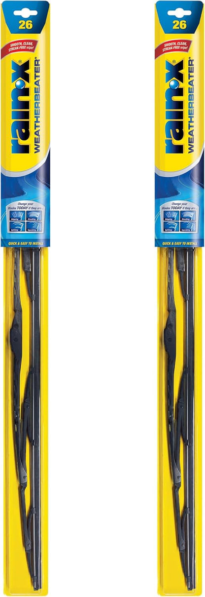 Rain-X 820148 WeatherBeater Wiper Blades, 24" and 18" Windshield Wipers, Automotive Replacement Windshield Wiper Blades That Meet Or Exceed OEM Quality And Durability Standards, (Set of 2)
