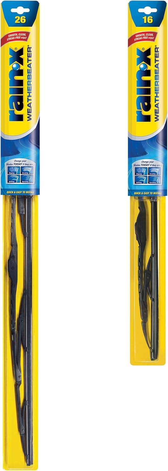 Rain-X 820148 WeatherBeater Wiper Blades, 24" and 18" Windshield Wipers, Automotive Replacement Windshield Wiper Blades That Meet Or Exceed OEM Quality And Durability Standards, (Set of 2)