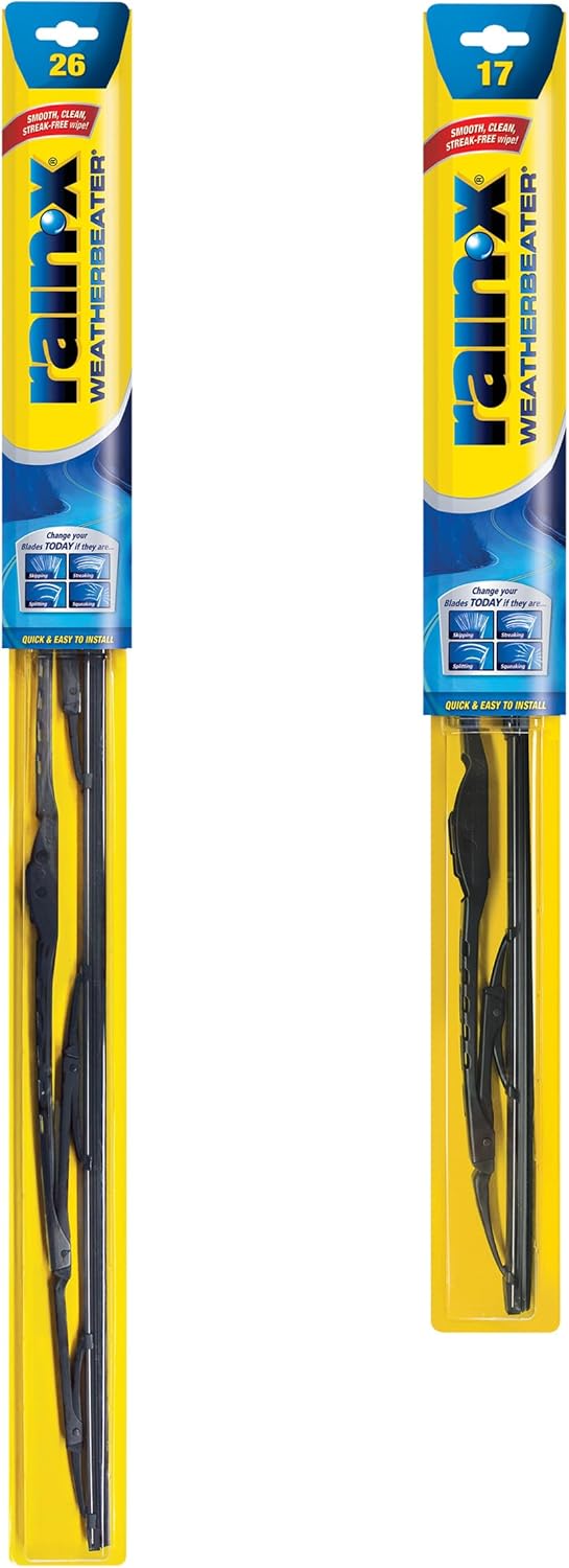 Rain-X 820148 WeatherBeater Wiper Blades, 24" and 18" Windshield Wipers, Automotive Replacement Windshield Wiper Blades That Meet Or Exceed OEM Quality And Durability Standards, (Set of 2)