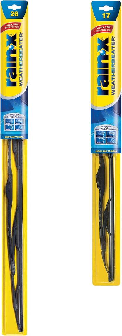 Rain-X 820148 WeatherBeater Wiper Blades, 24" and 18" Windshield Wipers, Automotive Replacement Windshield Wiper Blades That Meet Or Exceed OEM Quality And Durability Standards, (Set of 2)