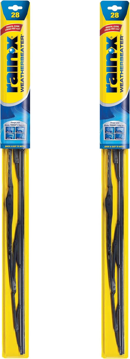 Rain-X 820148 WeatherBeater Wiper Blades, 24" and 18" Windshield Wipers, Automotive Replacement Windshield Wiper Blades That Meet Or Exceed OEM Quality And Durability Standards, (Set of 2)
